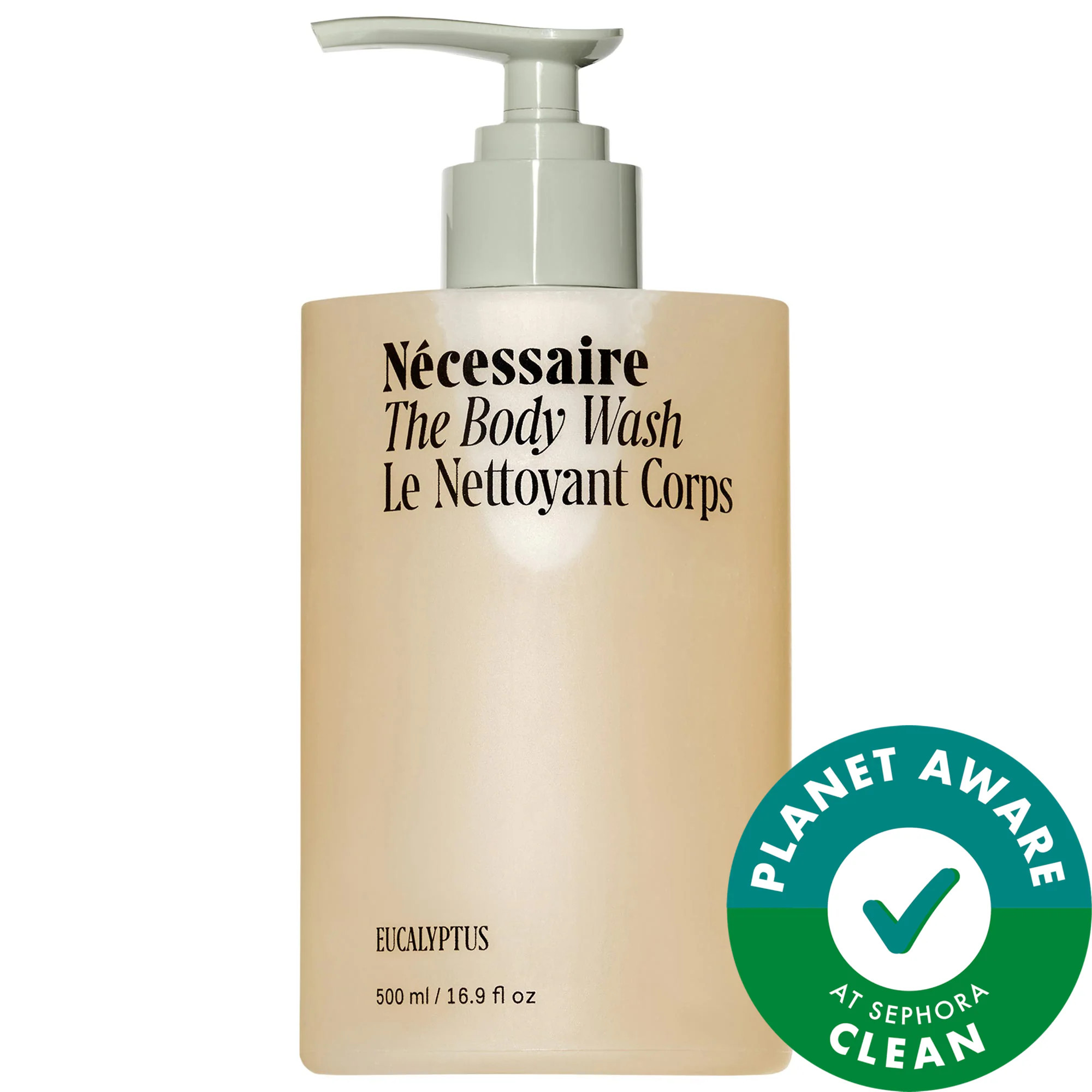 Nécessaire The Body Wash Eucalyptus - Nourishing Treatment Cleanse With Lipid-Rich Oils + Niacinamide With Pump 16.9 oz / 500 mL Eucalyptus | Sephora (US)