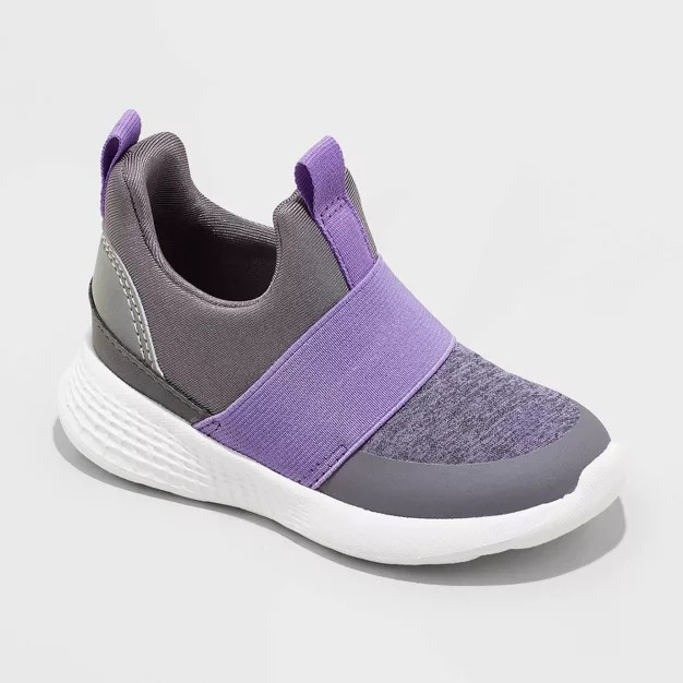 Toddler Gray Slip-On Sneakers - Cat & Jack™ Purple 9 | Target