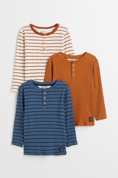 3-pack Ribbed Henley Shirts
							
							$34.99
    $27.29$34.99 | H&M (US)