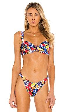 BEACH RIOT Sophia Bikini Top in Buttercup Floral from Revolve.com | Revolve Clothing (Global)