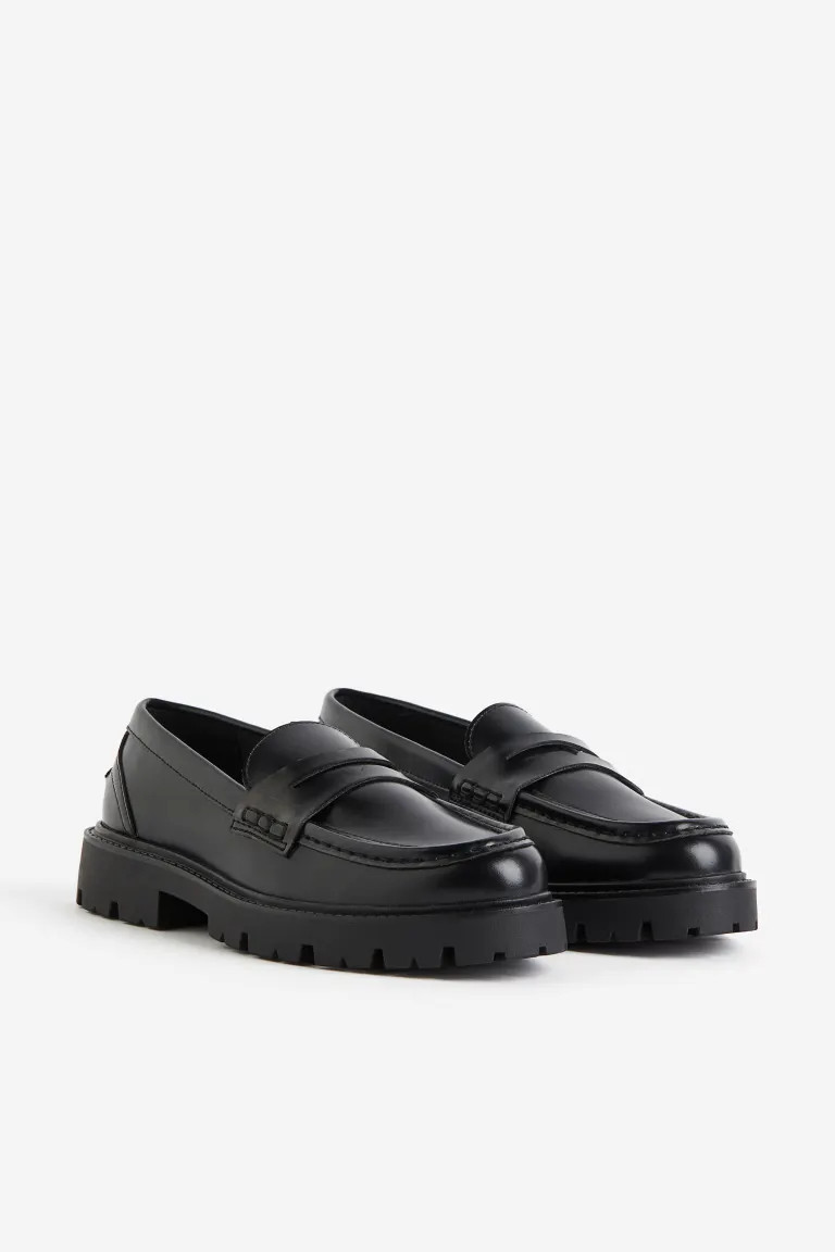 Mocasines con suela gruesa - Negro - MUJER | H&M ES | H&M (FR, IT, ES, PT, BE)