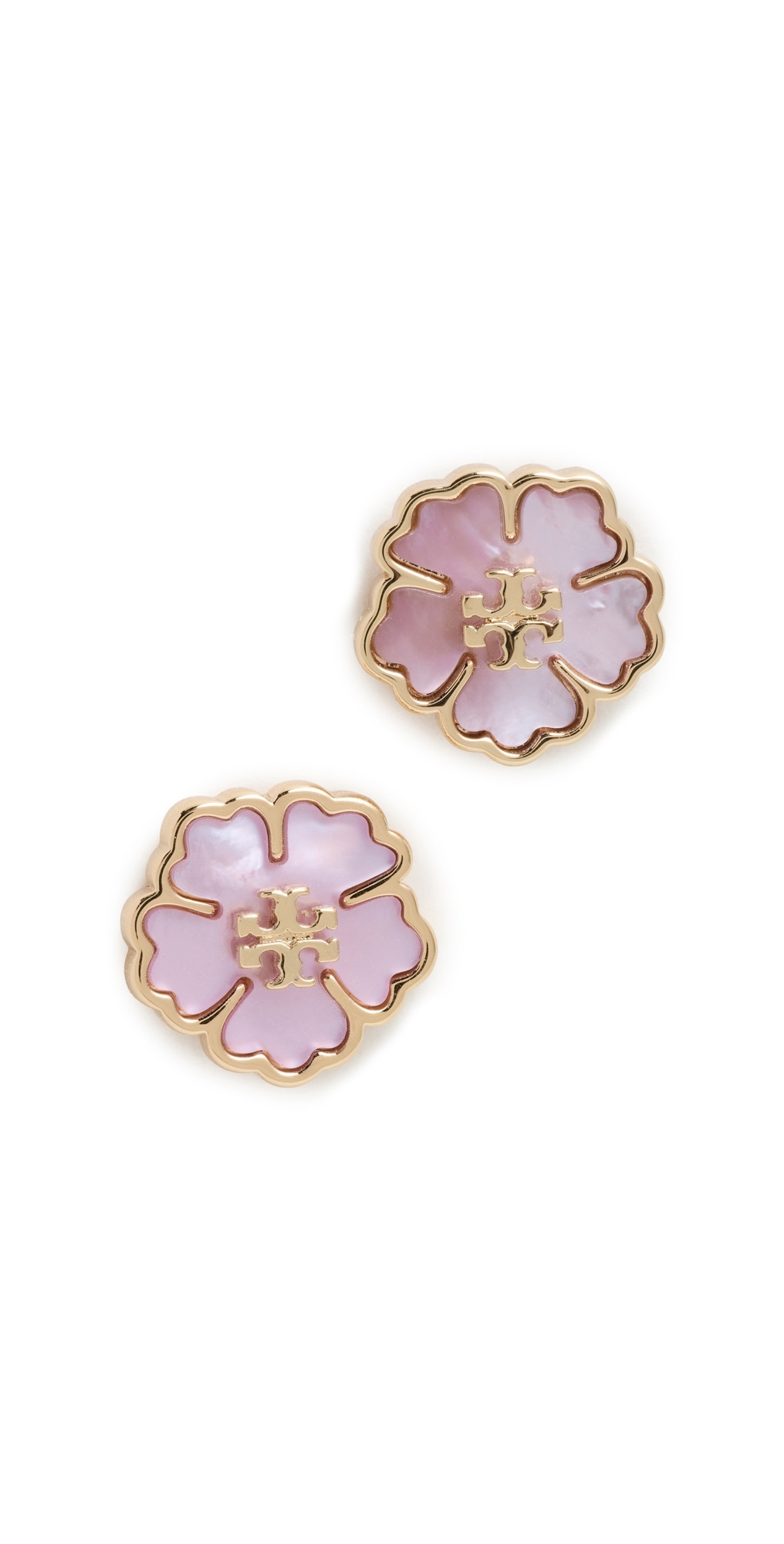 Tory Burch Flower Stud Earrings Tory Gold / Mother of Pearl One Size | Shopbop