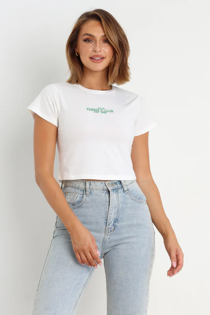 Tennis Club Tee - Green | Petal & Pup (AU)