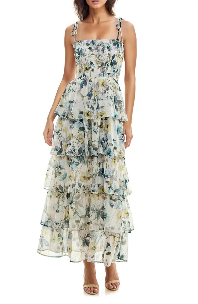 Floral Tiered Maxi Sundress | Nordstrom