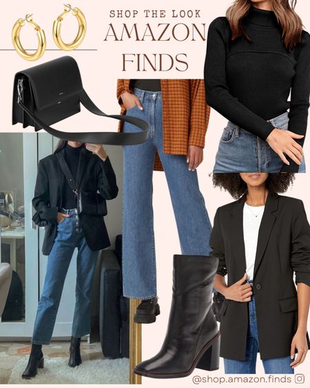 ✨Pinterest Inspired Look✨

This classic fit is a go to for this winter!

High-waisted jeans, a black turtleneck, oversized blazer, and black ankle boots.

#LTKstyletip #LTKFind #LTKshoecrush