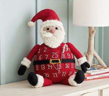 Felted 3D Santa Advent Calendar | Pottery Barn Kids