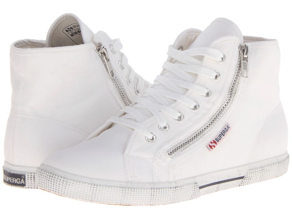 Superga - 2224 Cotdu (White) Women's Lace up casual Shoes | Zappos