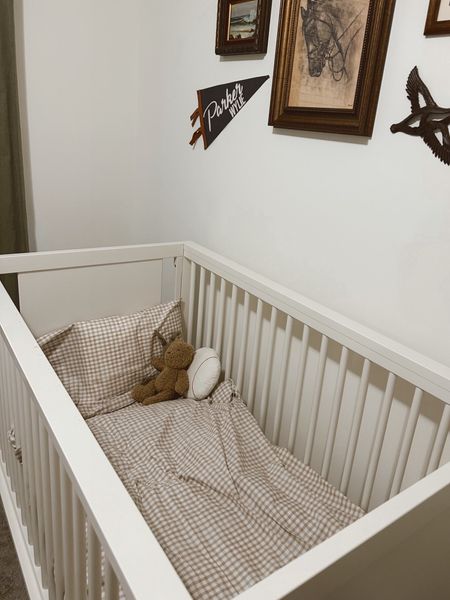 Toddler boy neutral bedding - gingham boy nursery 

#LTKfamily #LTKbaby #LTKkids
