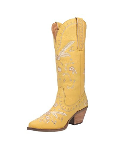 Dingo Boots Women's Full Bloom Fashion Boot, Yellow, 8.5 | Amazon (US)