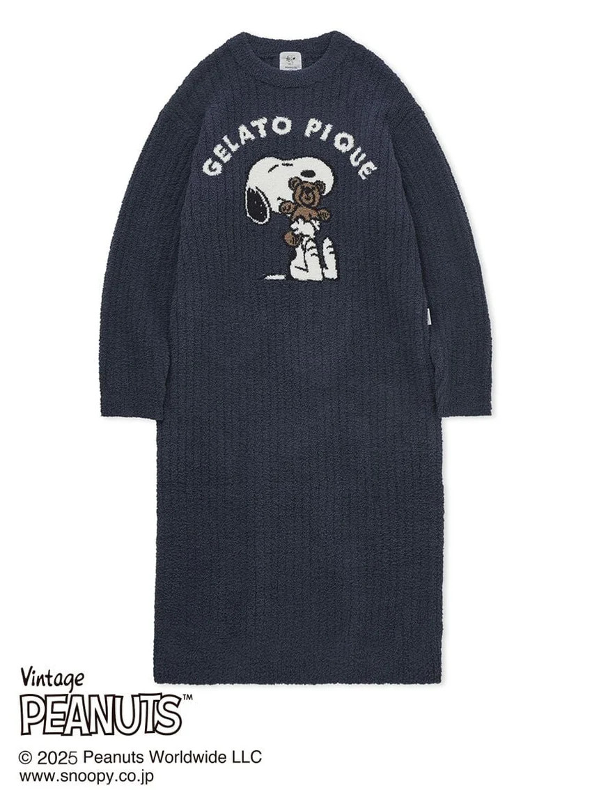 [PEANUTS] SNOOPY×BEAR Jacquard Lounge Dress | Gelato Pique