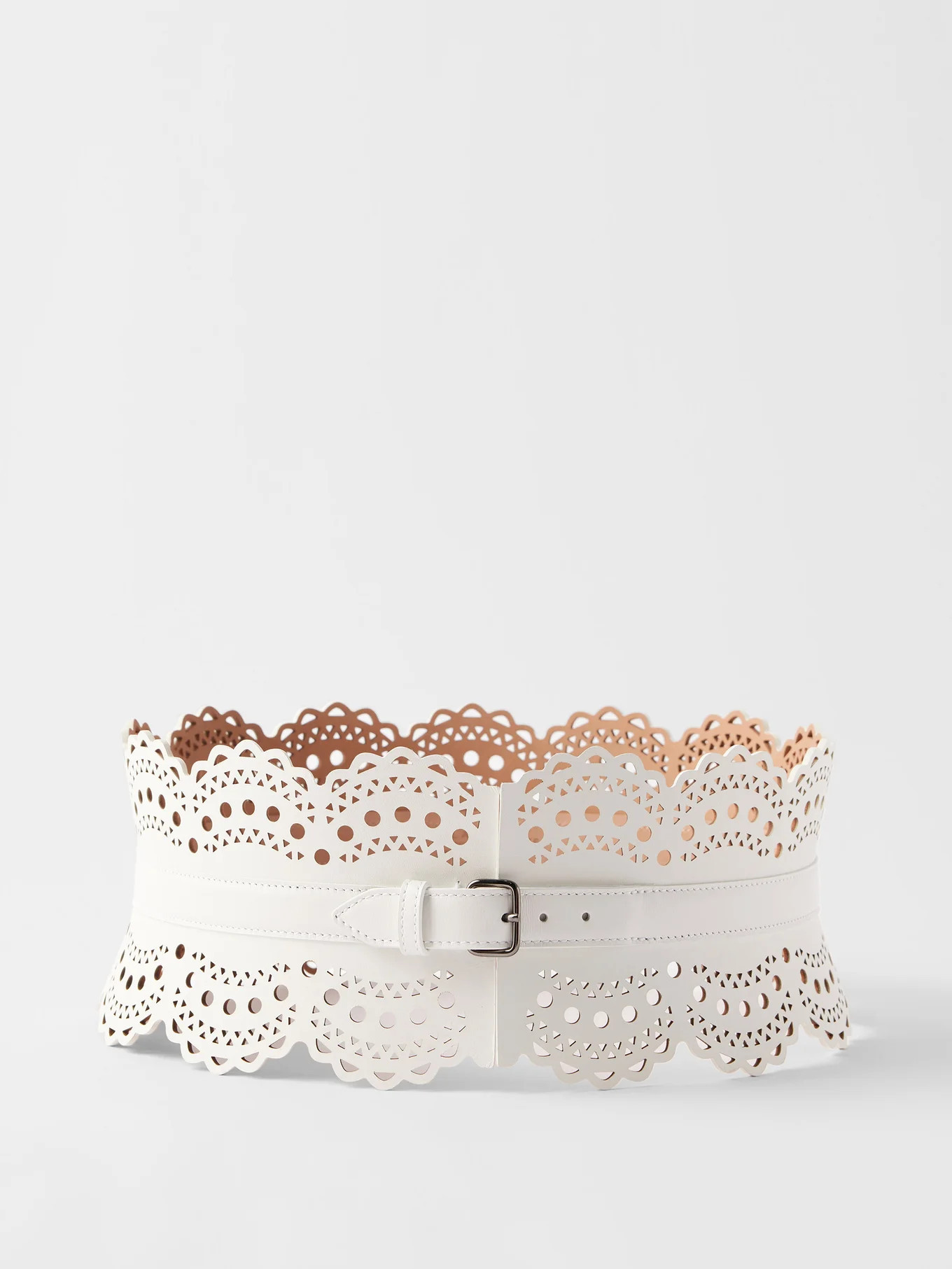 Perforated leather belt | ALAÏA | Matches (UK)