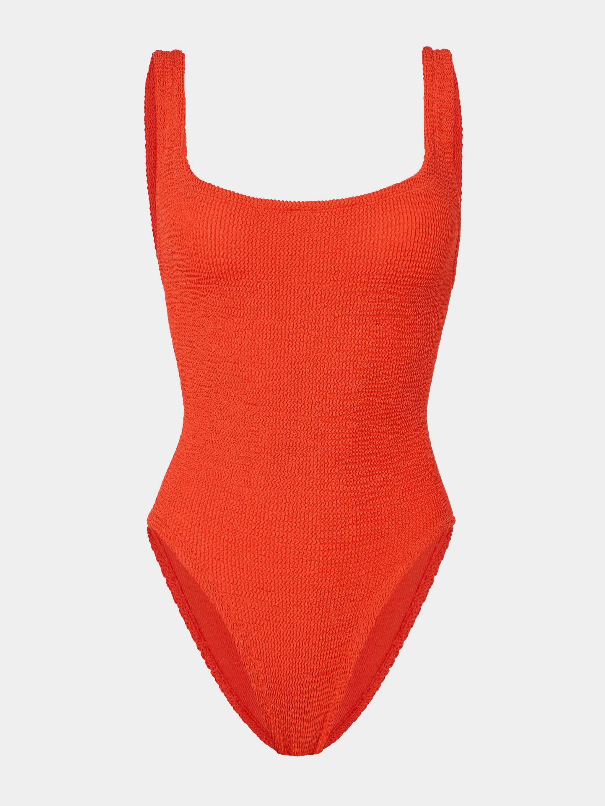Square Neck Swim - Metallic Tangerine | HUNZA G