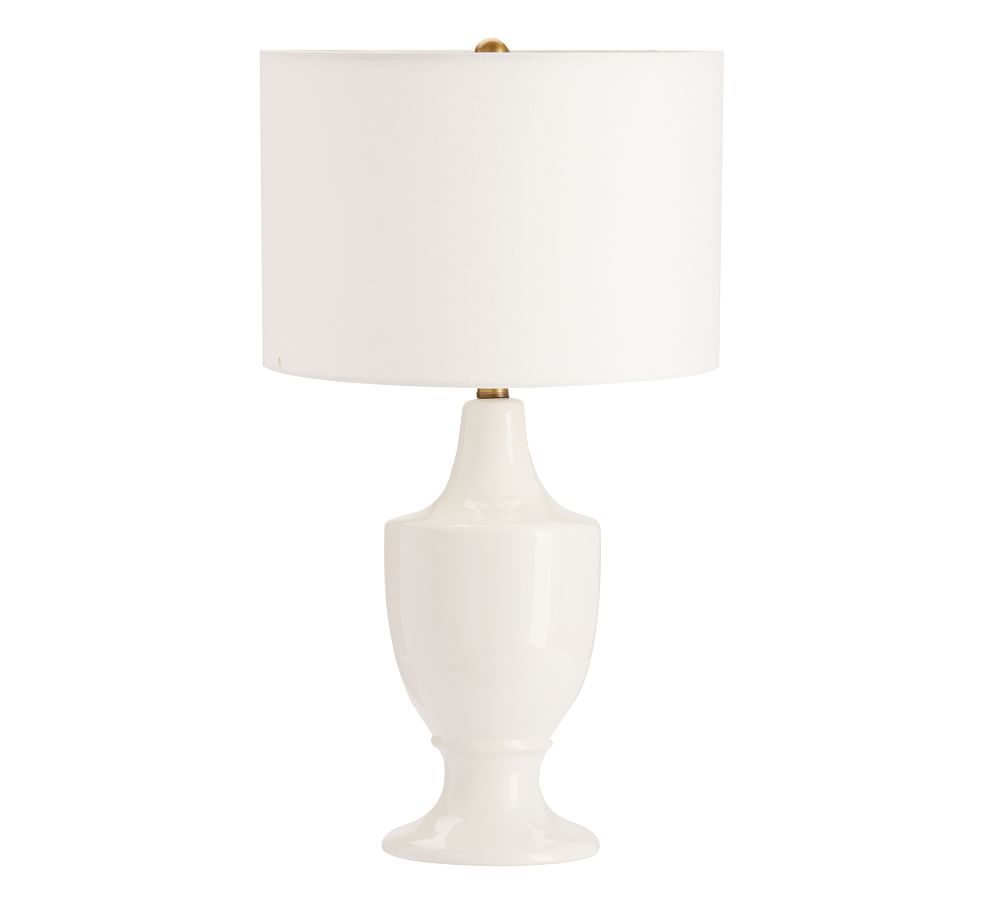 Emilie 22.5" Ceramic Table Lamp, Ivory | Pottery Barn (US)