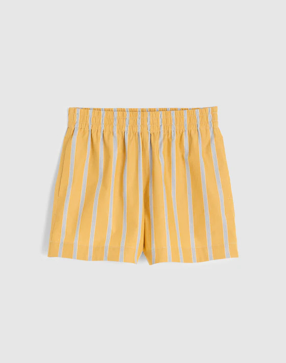 Pull-On Shorts in Washed Poplin | Madewell