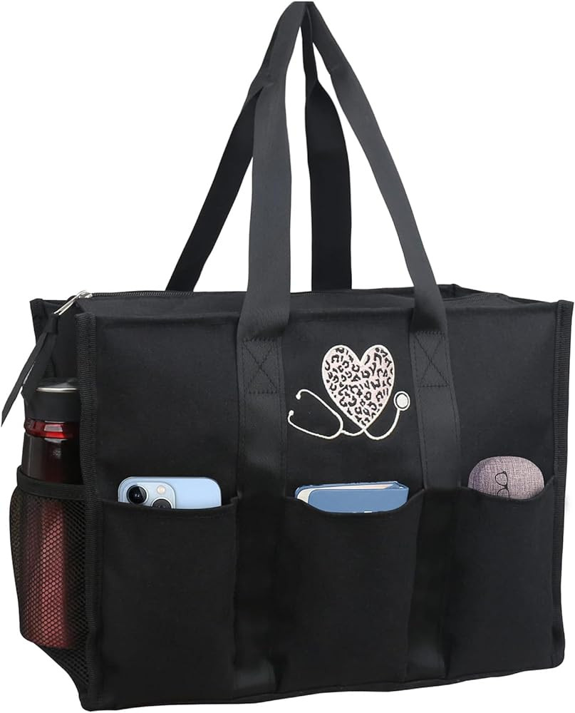 ABAMERICA Nurse Bags for Work Nursing Bag Multiple Pockets Waterproof Organizing Zip Top Clinical... | Amazon (US)