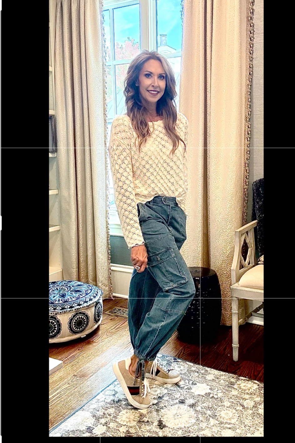 Cozy fall afternoons call for the perfect outfit 🍂✨ Loving this relaxed yet chic combo: my Alice + Olivia sweater, Cinq a Sept cargo jeans, and the new Gucci tennis shoes. Comfort meets style for a leisurely day of errands and coffee runs! ☕️🍁 #FallFashion #OOTD #CozyVibes #CasualChic #GucciKicks #gucci #cinqasept #aliceandolivia



#LTKStyleTip #LTKActive #LTKOver40