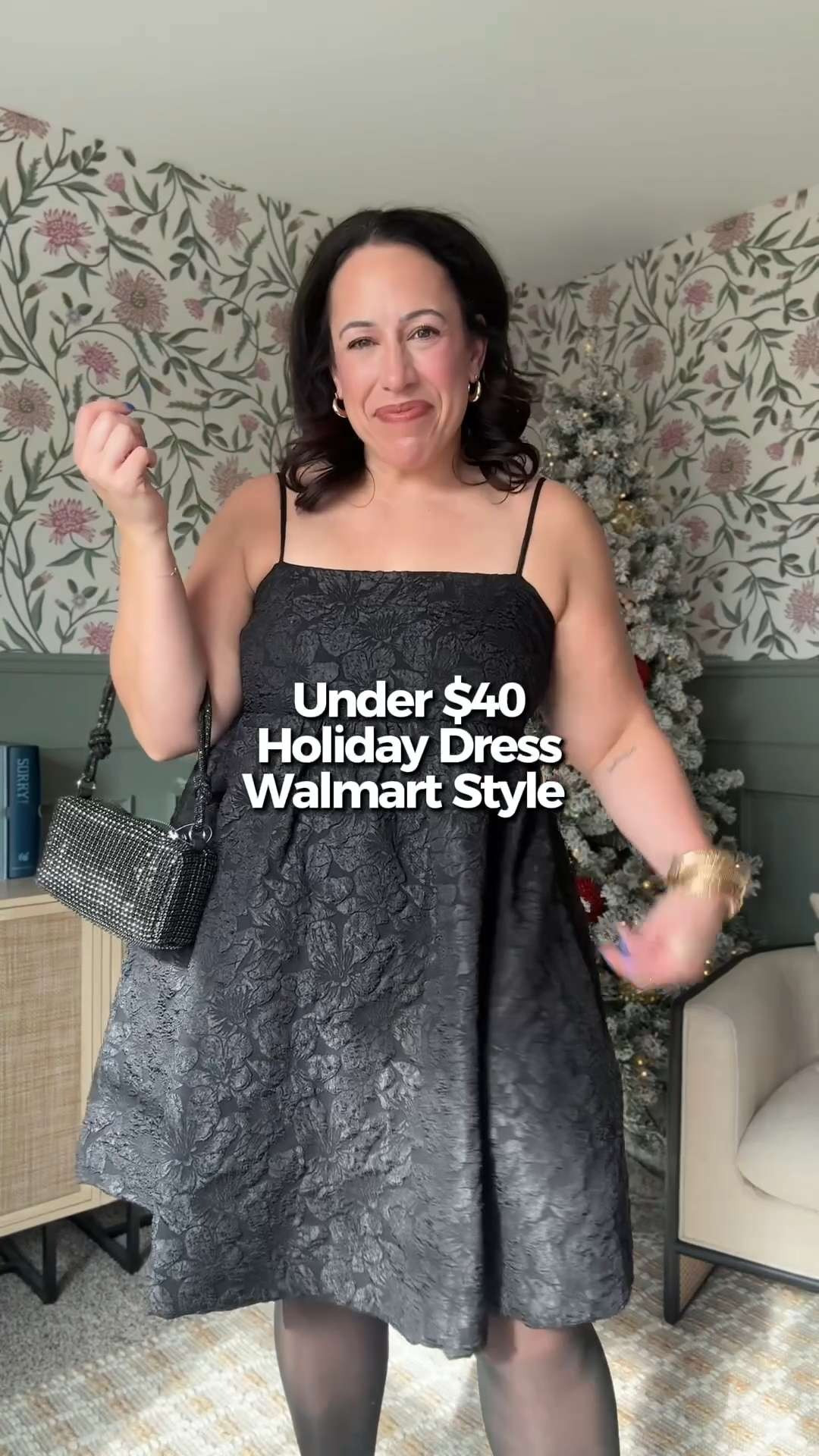 under $40 dress from Walmart holiday party attire for the midsize girl  

 #LTKGiftGuide #LTKdayinmylife #LTKMidsize