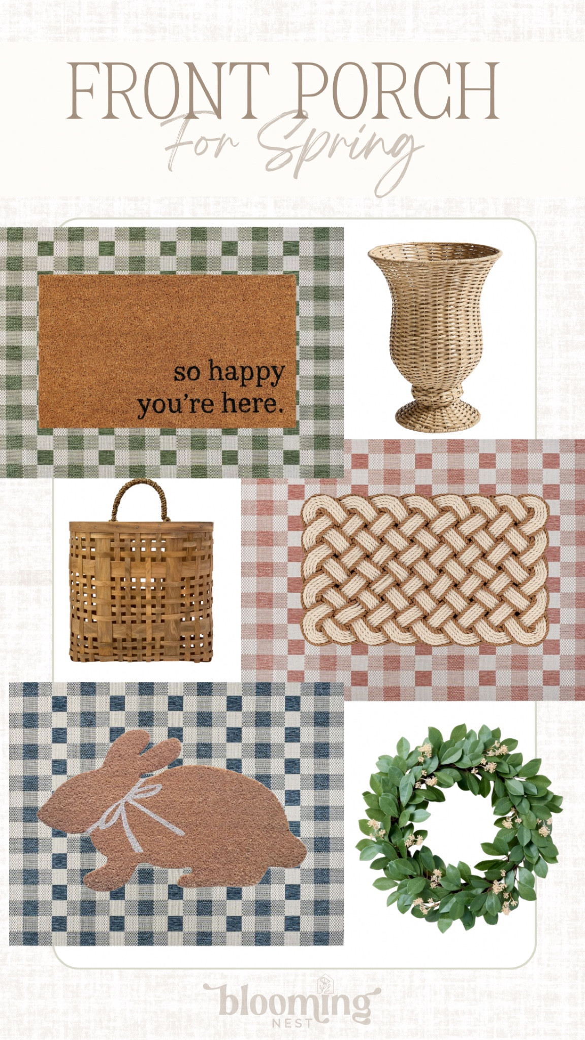 Front porch styling! Just ordered this rug for my porch and I’m so excited about it. 

THEBLOOMINGNEST outdoor rug mat wreath spring summer pot planter 

#LTKFindsUnder50 #LTKSeasonal #LTKHome