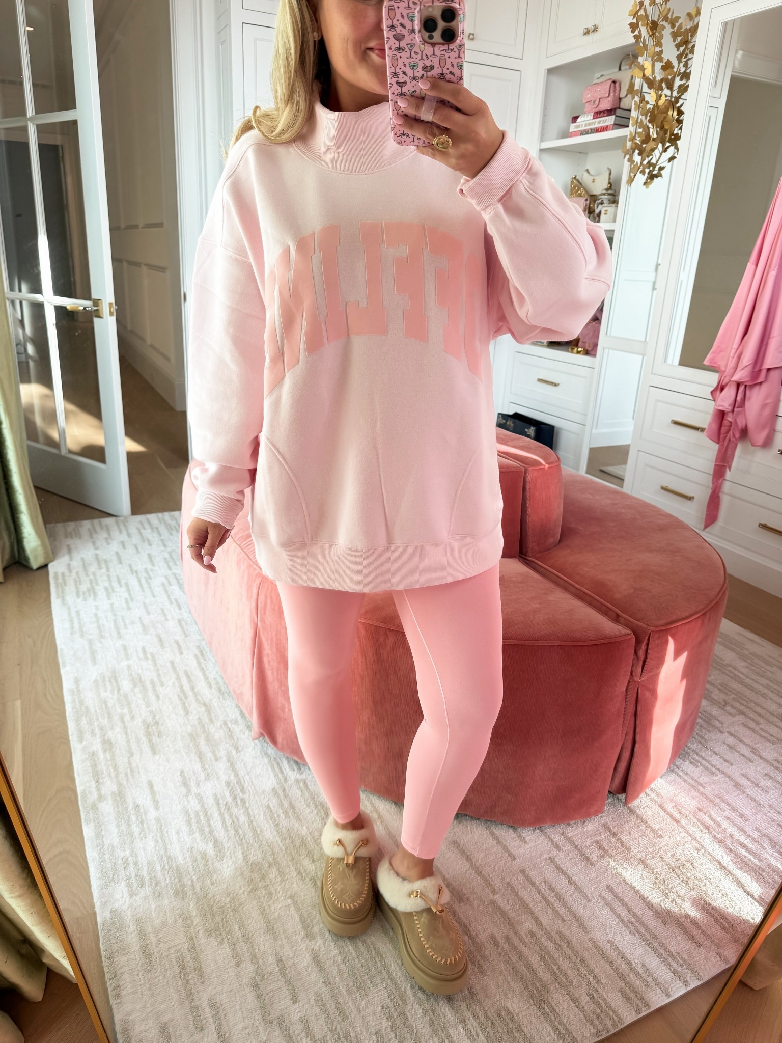 Obsessed with this aerie mock neck sweatshirt! Size medium sweatshirt, size small leggings - they are sooo comfy!!!

#LTKFindsUnder50 #LTKdayinmylife #LTKootd