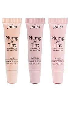 Jouer Cosmetics Plump & Tint Lip Enhancer Tinted Deluxe Trio from Revolve.com | Revolve Clothing (Global)