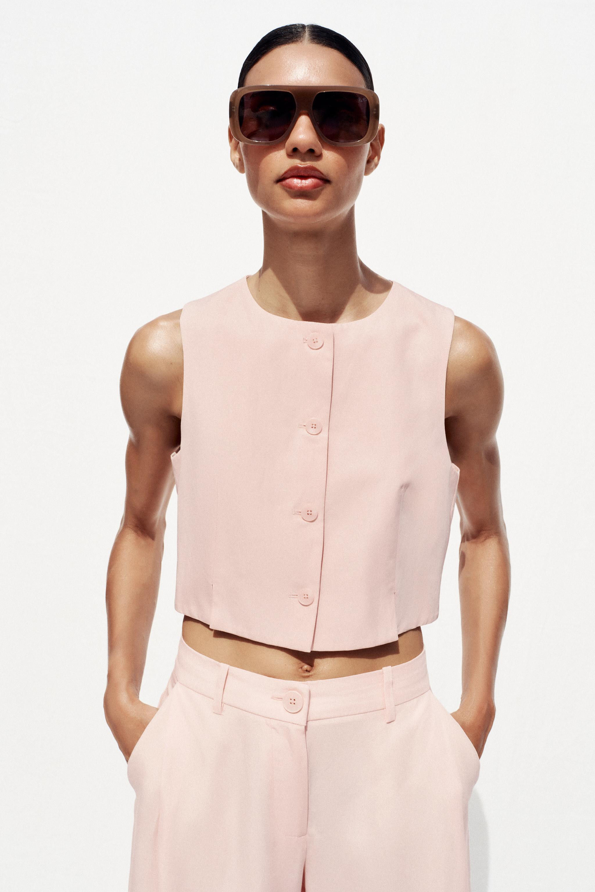 VENTED CROPPED VEST | Zara US
