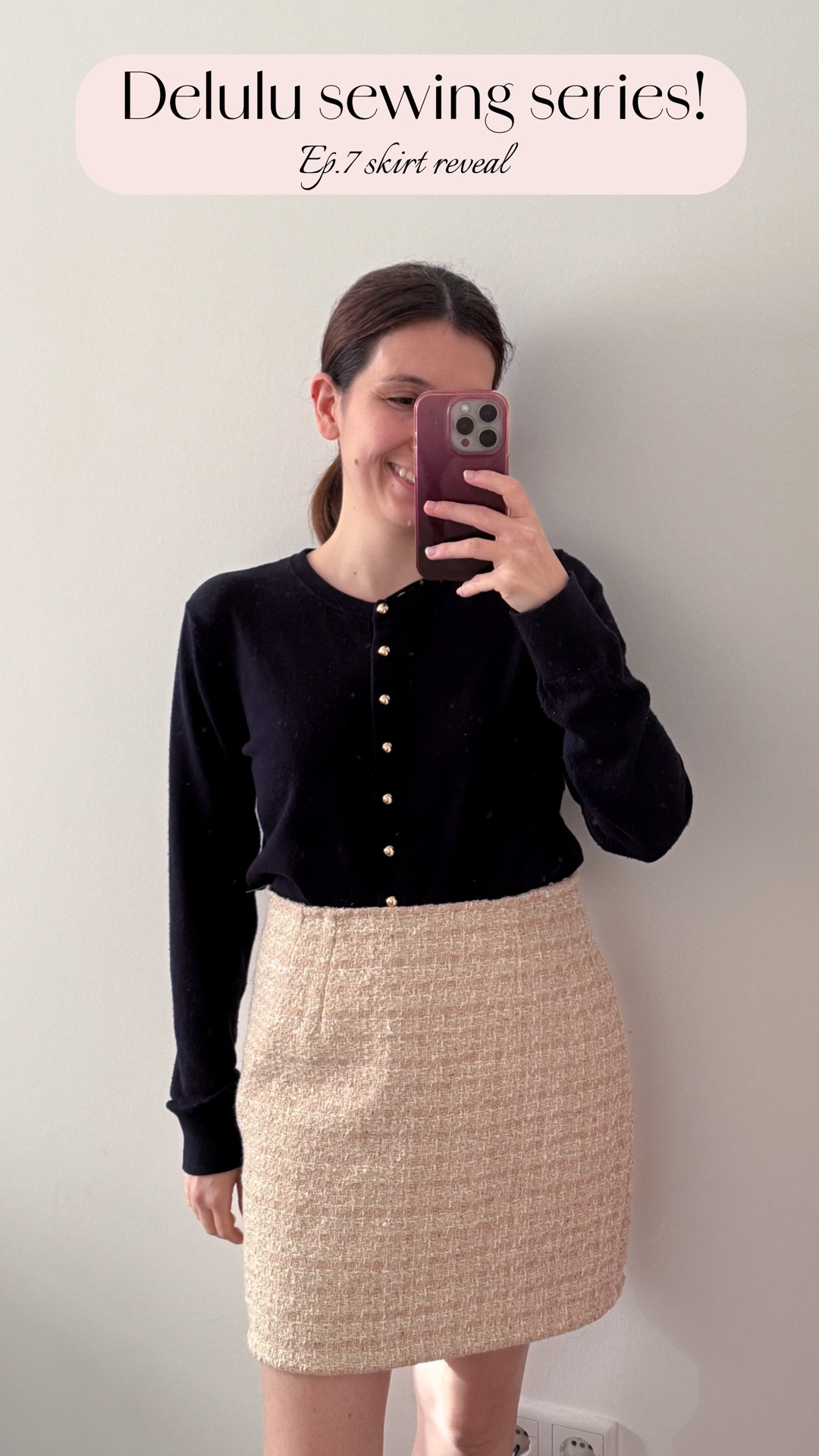 I present to you the final episode of my delulu sewing series aka the skirt reveal!

Honestly I’m surprised I made it before Paris but I’m so proud! And the set looks amazing if I may say so myself 😏 Tomorrow I will show you were I wore it and the reason I’m in Paris!

#delulu #sewingchallenge #parisfashionweek #parisfashionweek2025 #deluluisthesolulu 

#LTKeurope #LTKpetite #LTKFashionMonth