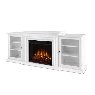 Frederick Electric Fireplace TV Stand in White by Real Flame | Target