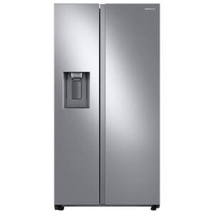 27.4 cu. ft. Side by Side Refrigerator in Fingerprint Resistant Stainless Steel | The Home Depot