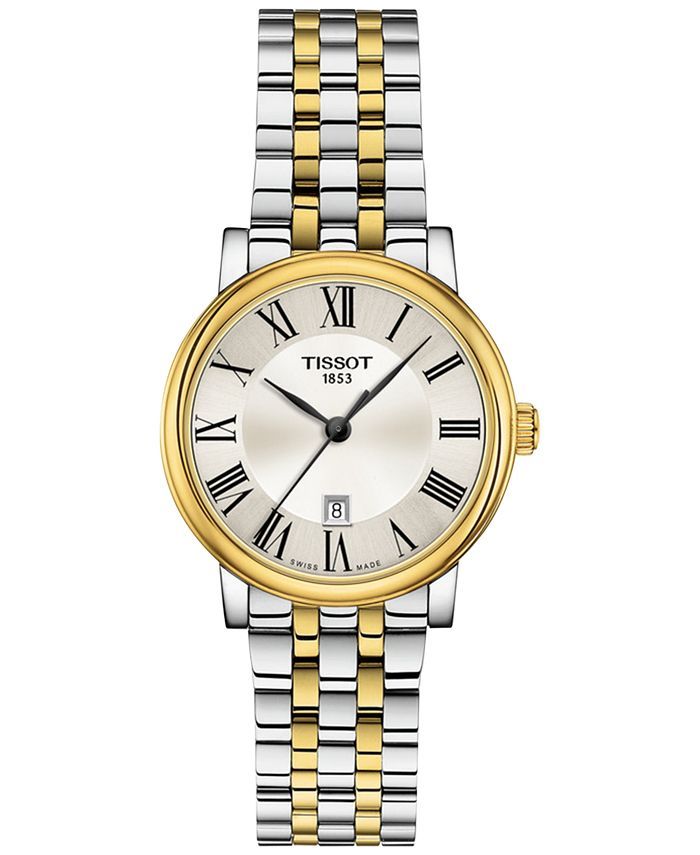Women's Swiss Carson Premium Two-Tone Stainless Steel Bracelet Watch 30mm | Macys (US)