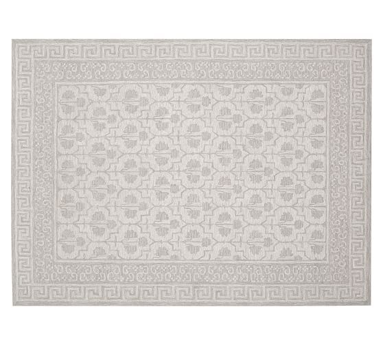 Braylin Tufted Wool Rug - Gray | Pottery Barn (US)