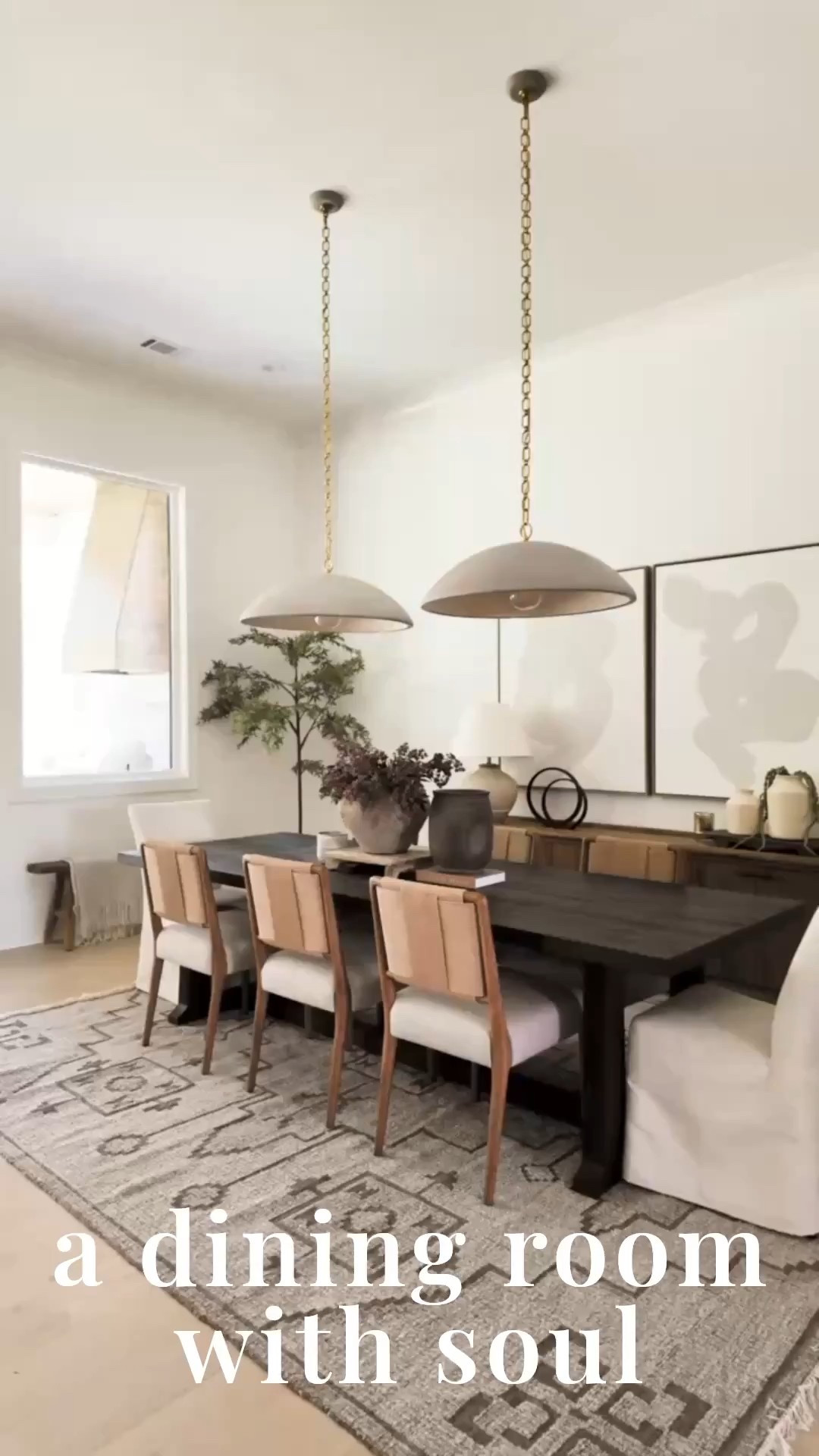 ✨ A dining room that feels both timeless and inviting. From bold pendant lights to a dark wood table and abstract wall art, every element is layered for warmth + style. 🍷🤍

Do you want to bring our dreamy Modern Classic style interior design into your own home? 🏡 You’re in luck! Reserve our Online Interior Design packages today -> https://porcheandco.com/edesign ✨ We can’t wait to work with you & design your home with #porcheandco

#porcheandco #moderndiningroom #modernclassic #diningroomdecor #diningroominspo #interiordesign #diningroomstyle #neutrals #homedecor #edesign #onlineinteriordesign





#LTKHome #LTKOver40 #LTKvlog