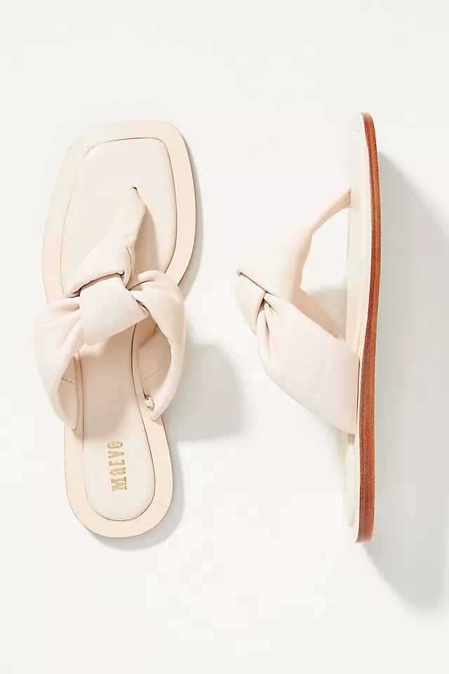 Maeve Puffy Knotted Sandals | Anthropologie (US)