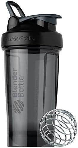BlenderBottle Shaker Bottle Pro Series Perfect for Protein Shakes and Pre Workout, 24-Ounce, Black | Amazon (US)
