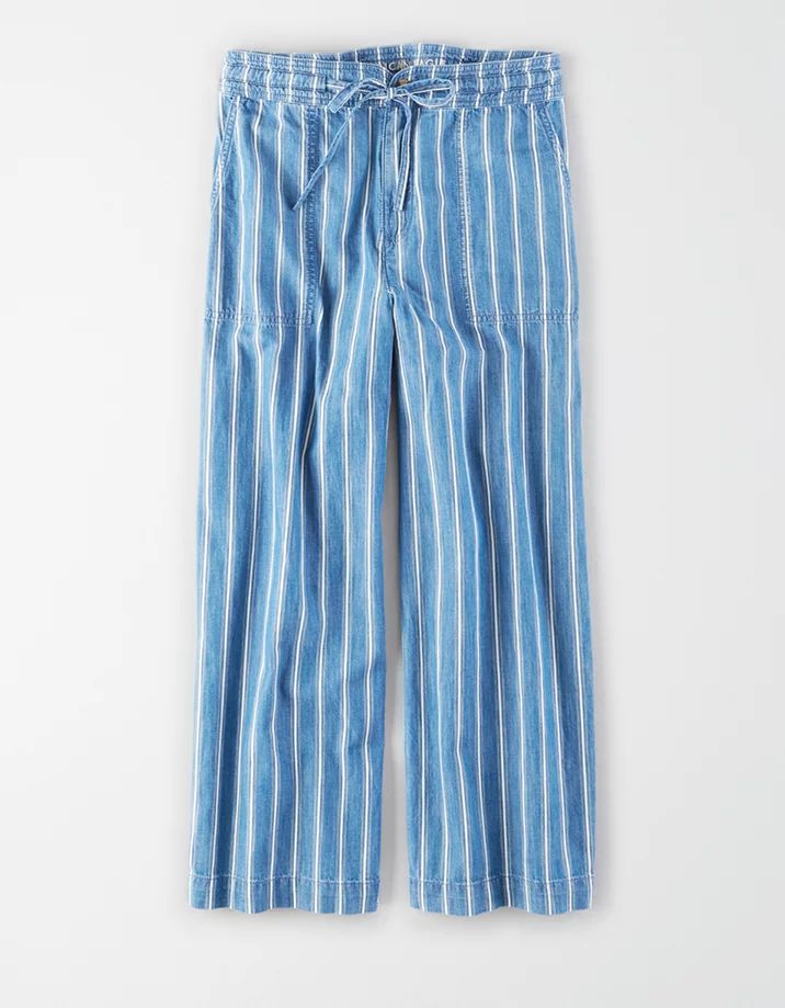 AE Super High-Waisted Wide Leg Crop Pant | American Eagle Outfitters (US & CA)