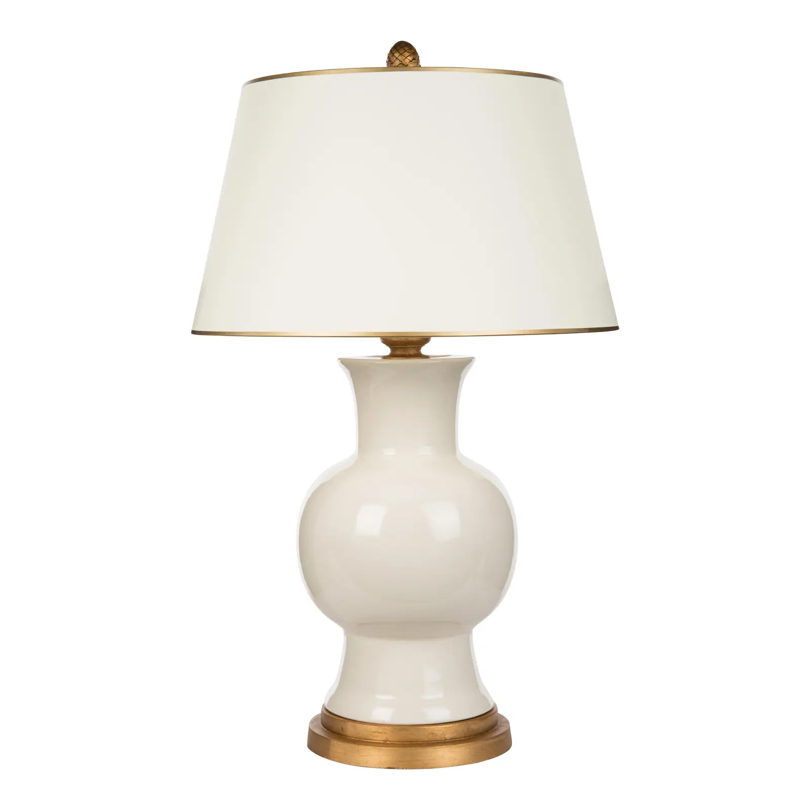 Bradburn Home Juliette White Lamp | Chairish