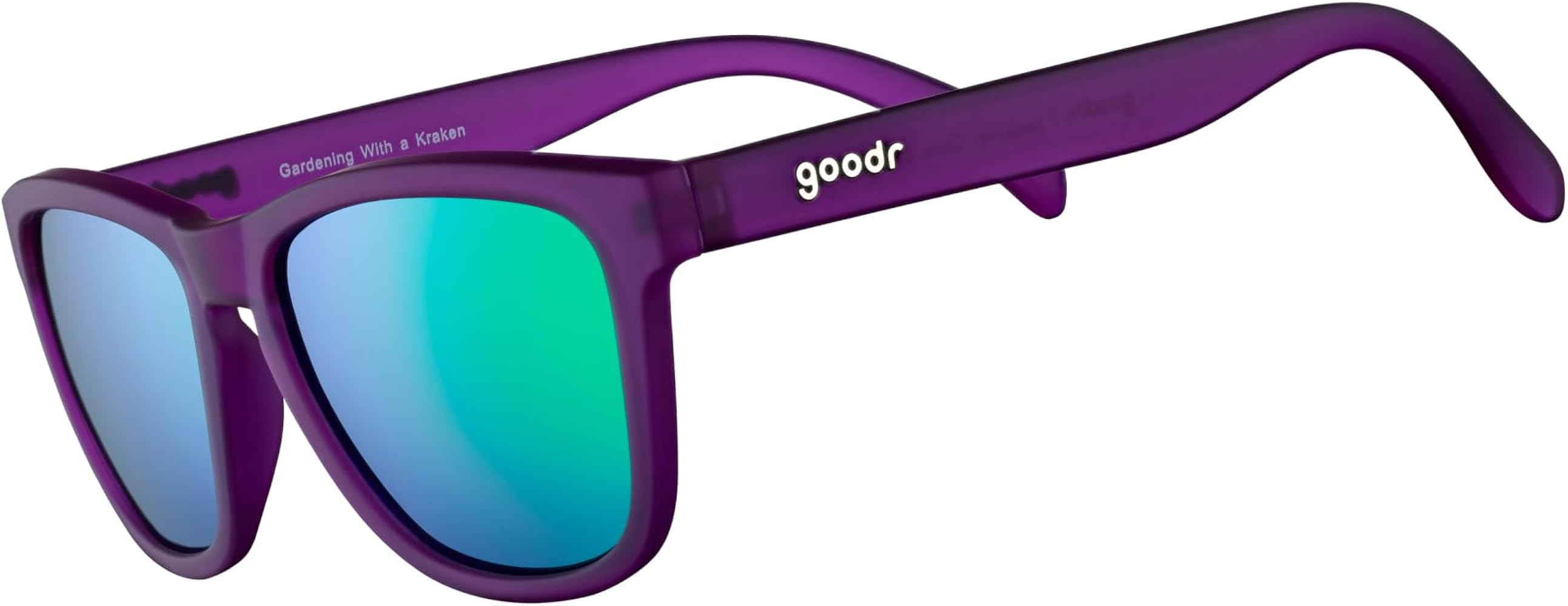 goodr Gardening with a Kraken Polarized Sunglasses, Medium Sized (OG), Dark Purple Translucent Le... | Amazon (US)