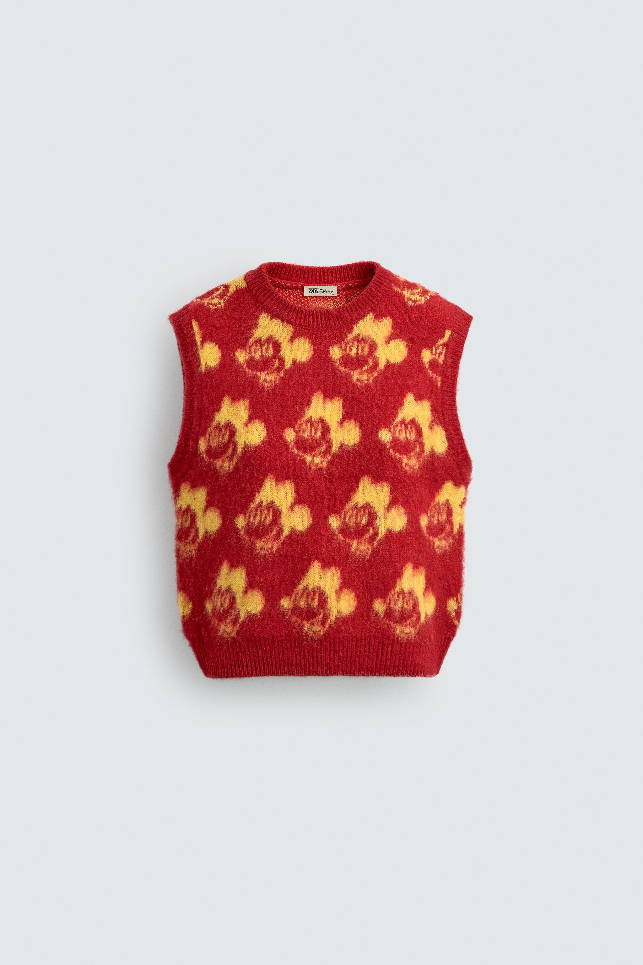 MICKEY BRUSHED KNIT VEST HARRY LAMBERT FOR ZARA X DISNEY | Zara US
