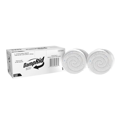DampRid Moisture Absorber Drop-In Tablet Refill Pack, Fresh Scent, 15.8 oz., 4 Pack, Attract and ... | Amazon (US)