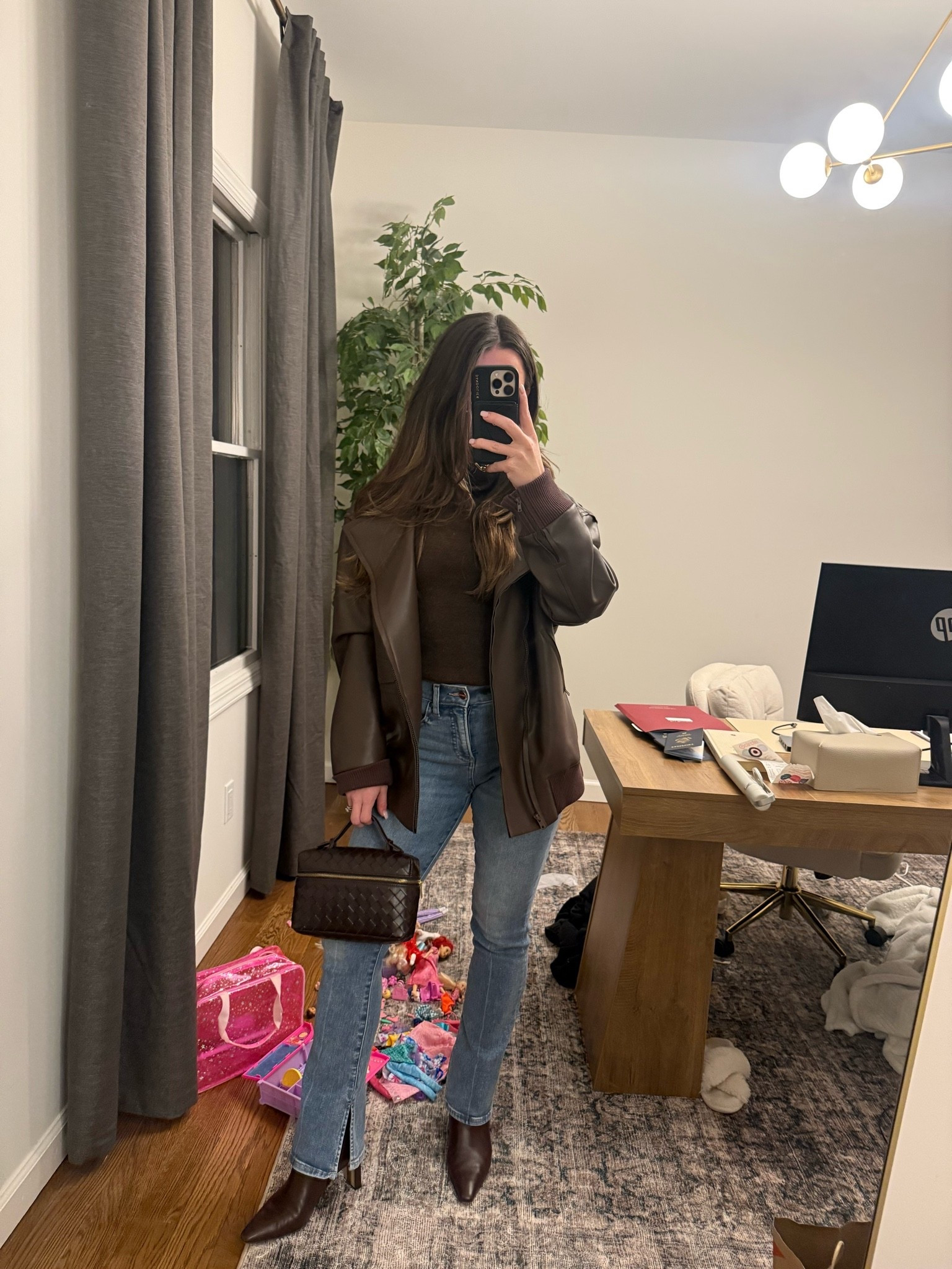 Date night outfit - leather jacket, light jeans, booties

#LTKootd #LTKmomlife #LTKSeasonal