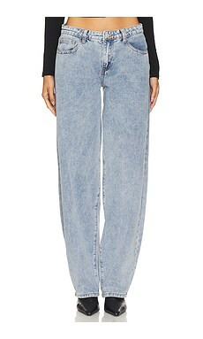 superdown Roxanna Horseshoe Jeans in Light Blue Wash from Revolve.com | Revolve Clothing (Global)