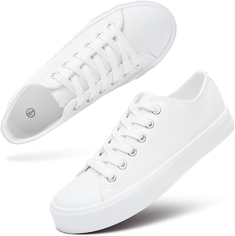 Women's Canvas Shoes Low top Canvas Sneaker Casual Walking Shoes | Amazon (US)
