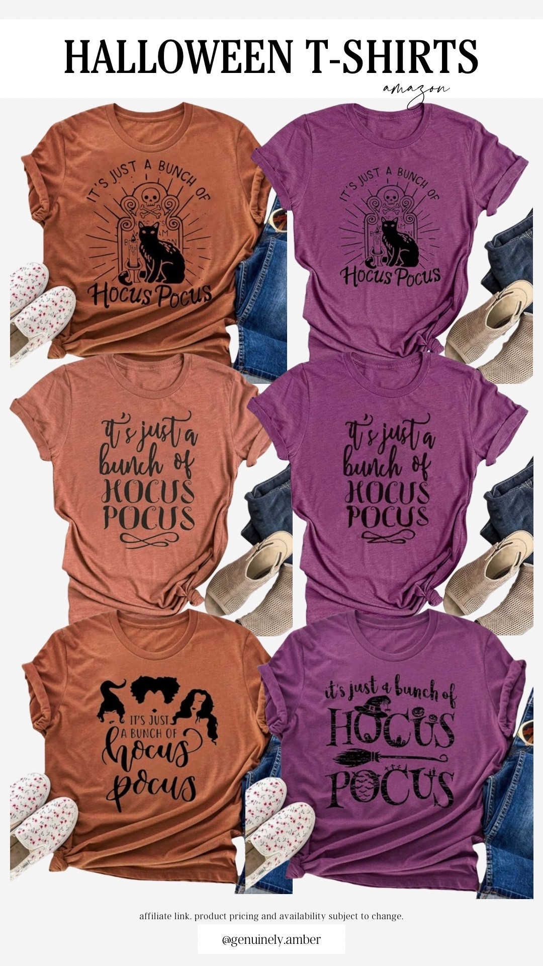 Halloween hocus pocus t-shirts from Amazon! 🧹 



#LTKHalloween #LTKSeasonal #LTKStyleTip