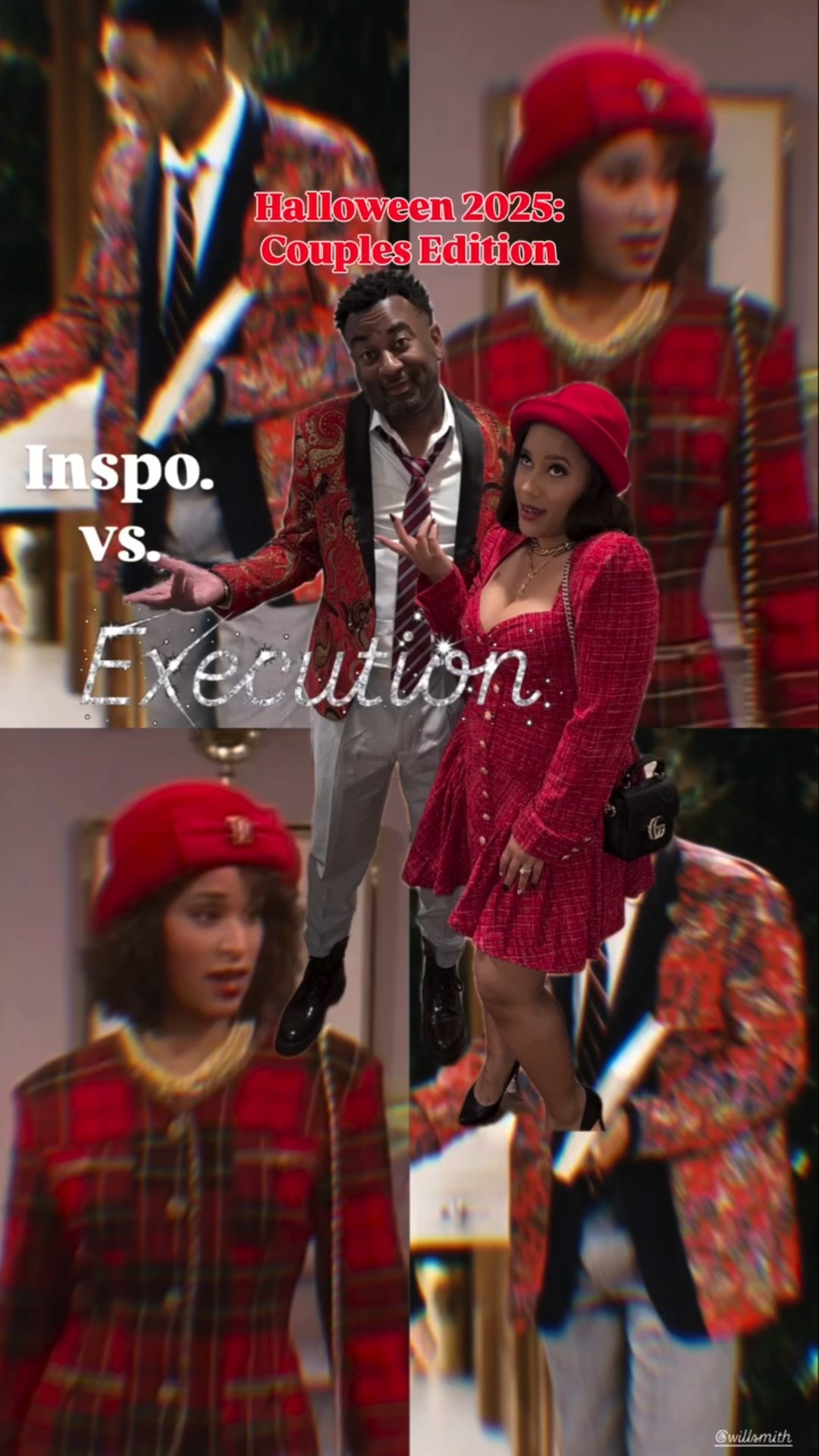 Halloween 2025 might have been my favorite costume ever!

We knew we wanted to do a black iconic 90s costume, but couldn’t agree on which one. At the last minute, we finally decided on Fresh Prince and Hillary Banks, which honestly fits both of us perfectly! 

I had to hand paint @ctjames jacket to make it closer to the iconic private school inside-out jacket @willsmith wore. IYKYK!

90s sitcoms were GOLD! We had to pay homage to one of the best to ever do it!

Outfit deets will be available soon! Ya girl left Cali and went straight into Halloween so I’m a little scruggly RN! 😆

Share this reel with a true 80s baby/ 90s head!