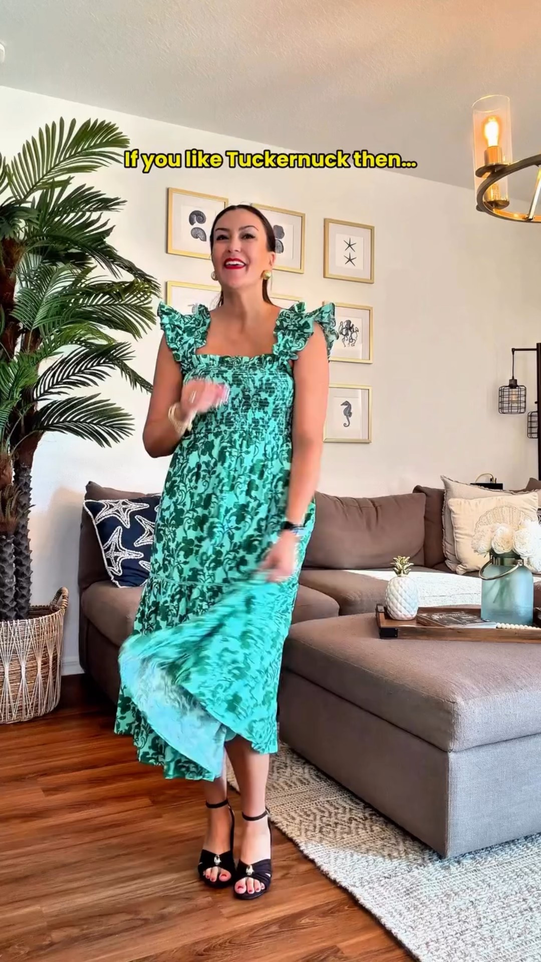 pov: you want that tuckernuck look… but not the tuckernuck price 🤭💛
girl, this one gets it.

the fabric has that structured-but-soft feel that actually holds its shape, and the smocking gives you a flexible fit that works with your curves — not against them. the ruffle straps sit comfortably without slipping, and the tiered skirt moves so beautifully that you’ll want to twirl at least once. this is a true cost-per-wear win, girly… you buy clothes to fit your body, not the other way around 🫶✨

I’m 5’6” wearing size small (TTS) in the dress, size 8 (TTS) in the heels

#LTKootd #LTKGiftGuide #LTKdayinmylife