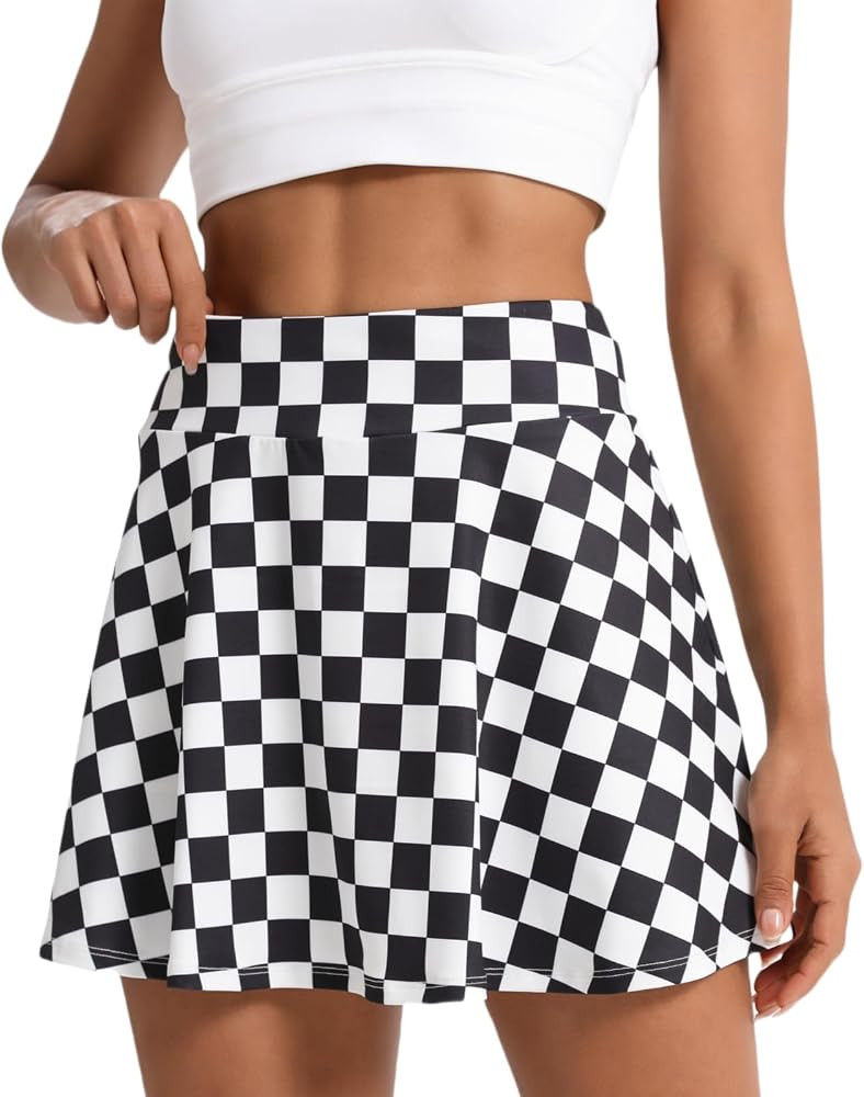 Women's Tennis Skirt Pleated Athletic Skirt with Shorts Pocket High Waisted Golf Skort for Workou... | Amazon (US)