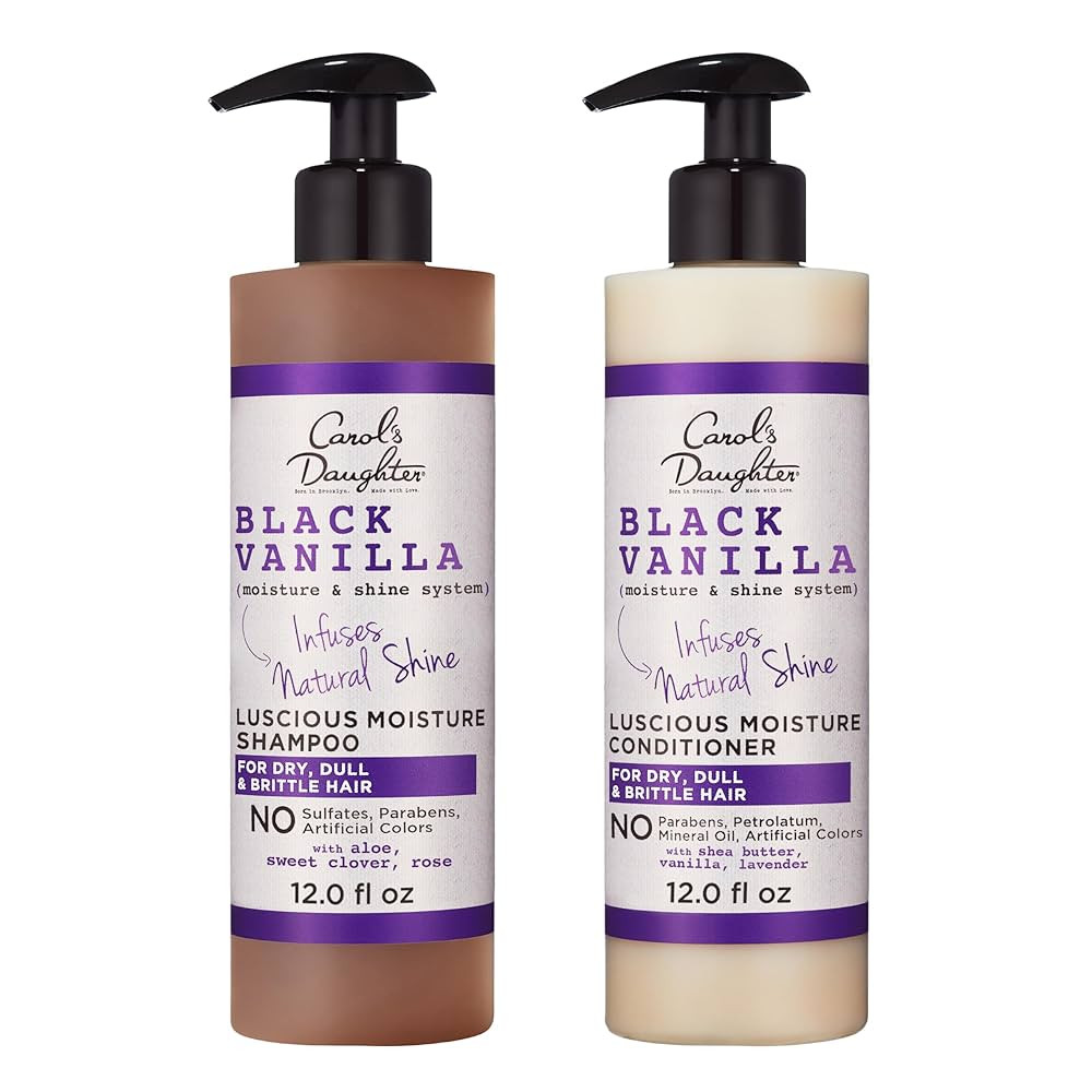 Carol's Daughter Black Vanilla Sulfate Free Shampoo and Conditioner Set for Curly, Wavy or Natura... | Amazon (US)