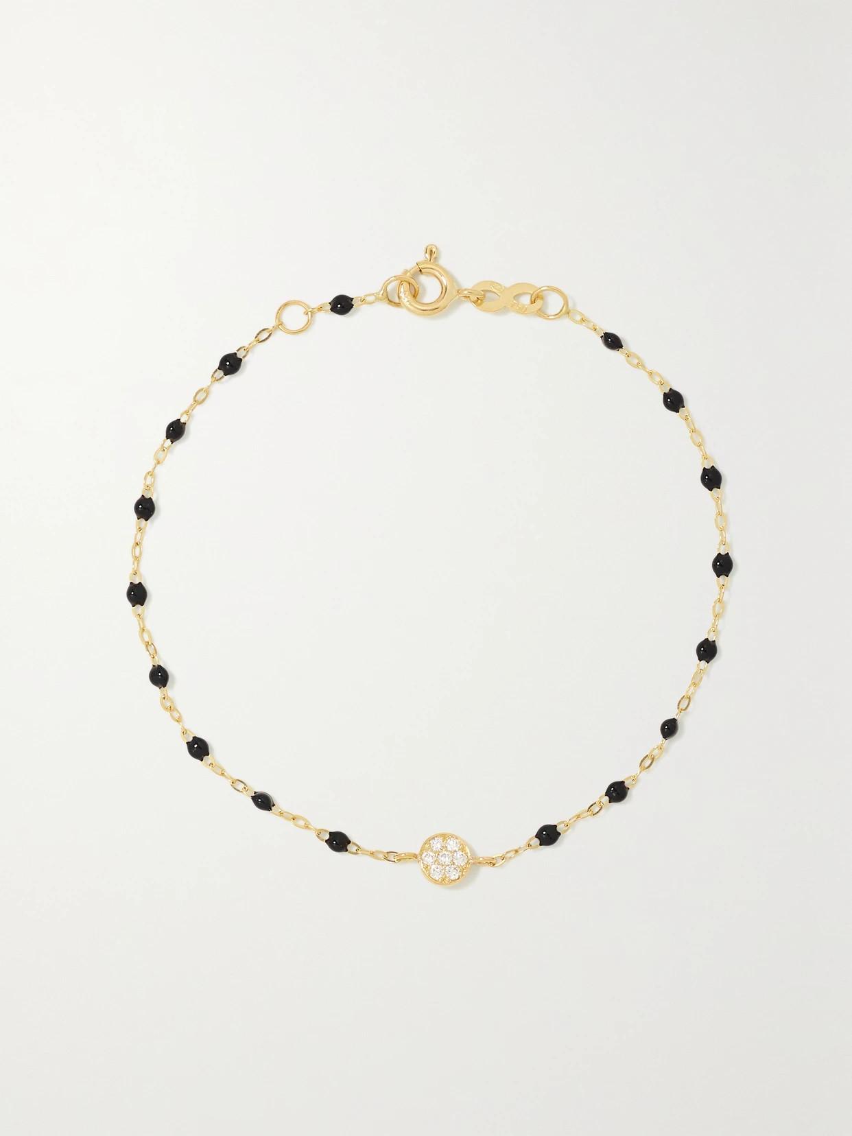 Gigi Clozeau - Puce Classic Gigi 18-karat Gold, Resin And Diamond Bracelet - One size | NET-A-PORTER (US)