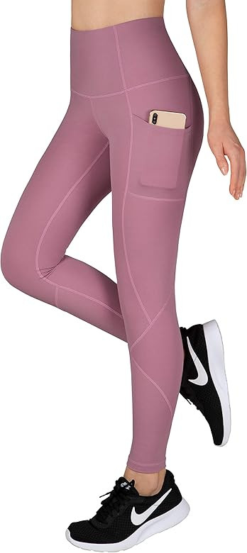 LifeSky Yoga Pants for Women, High Waisted Tummy Control Workout Leggings with Pockets, 4 Way Str... | Amazon (US)