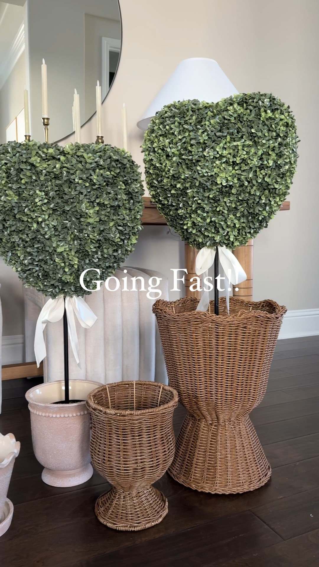 These heart-shaped Valentine’s topiaries are just perfection. Beautiful, well-made, and such great quality. I love how versatile they are—you can style them outdoors for spring, or even bring them inside (I have mine in the kitchen right now with a tiny olive tree and it’s SO cute). Every single one is beautiful, timeless, and easy to style. Highly recommend if you’re refreshing your patio, porch, or indoor spaces for spring.


Walmart spring planters / outdoor planters / heart topiary / Valentine’s decor / spring patio decor / Texas home decor / neutral outdoor decor / faux topiary / olive tree planter / affordable home decor / spring home refresh

#LTKHome #LTKFindsUnder50 #LTKSeasonal