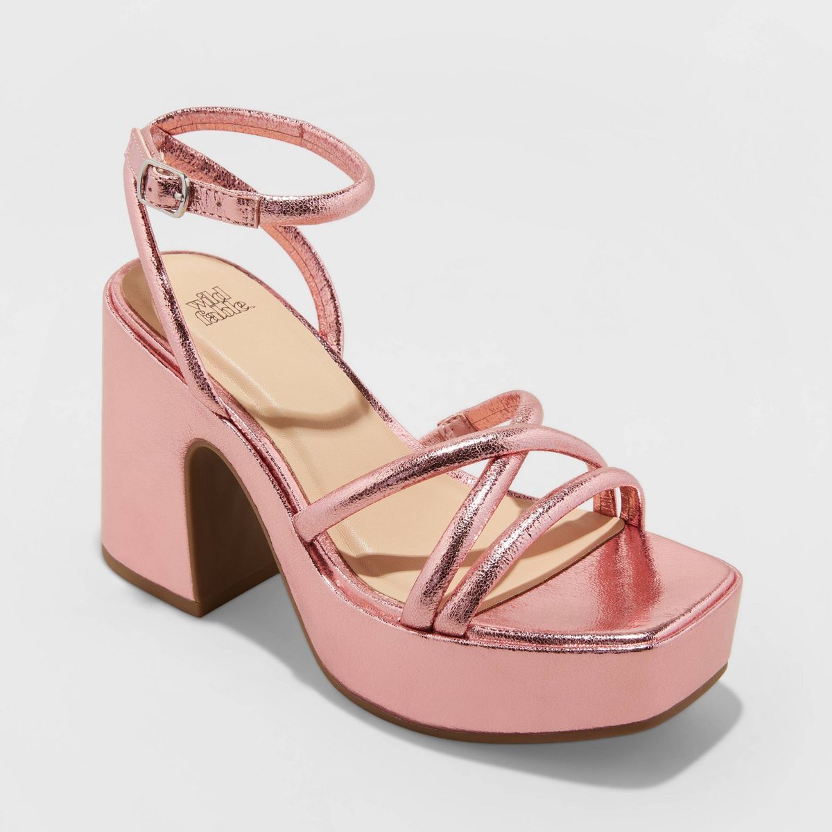 Women's Astro Strappy Platform Heels - Wild Fable™ | Target